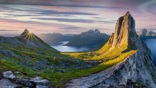 塞格拉山，塞尼亚岛，挪威 (© imageBROKER/Moritz Wolf/Getty Images)